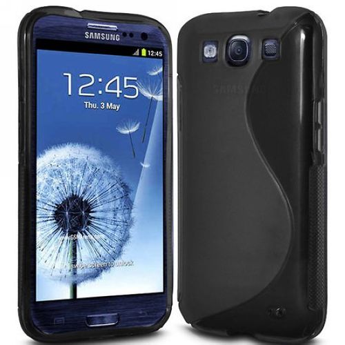 Samsung S3 i9300 guma čierna s otvorom pre šnúrku