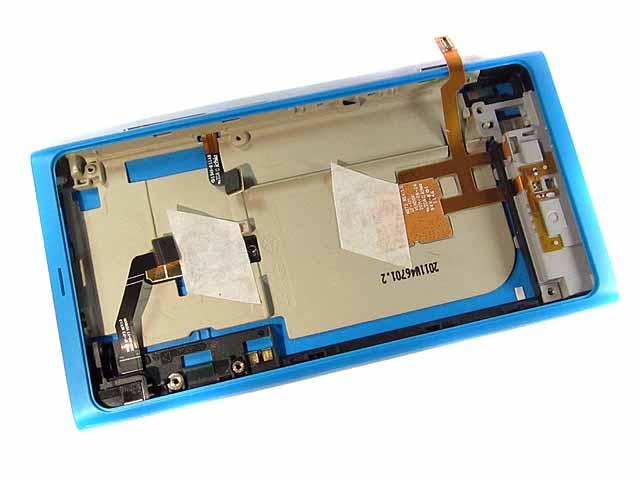 Nokia Lumia 800 zadný modrý kryt osadený - SWAP