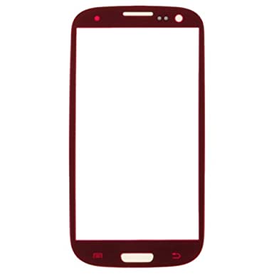 Samsung S3 i9300 sklo červené